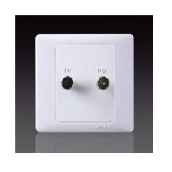 Ổ cắm TV chống nhiễu và ổ cắm FM Simon 55112